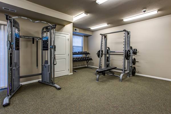 fitness center at Fair Hills Apartments
