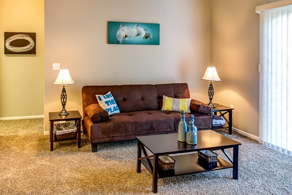 living room at Fair Hills Apartments
