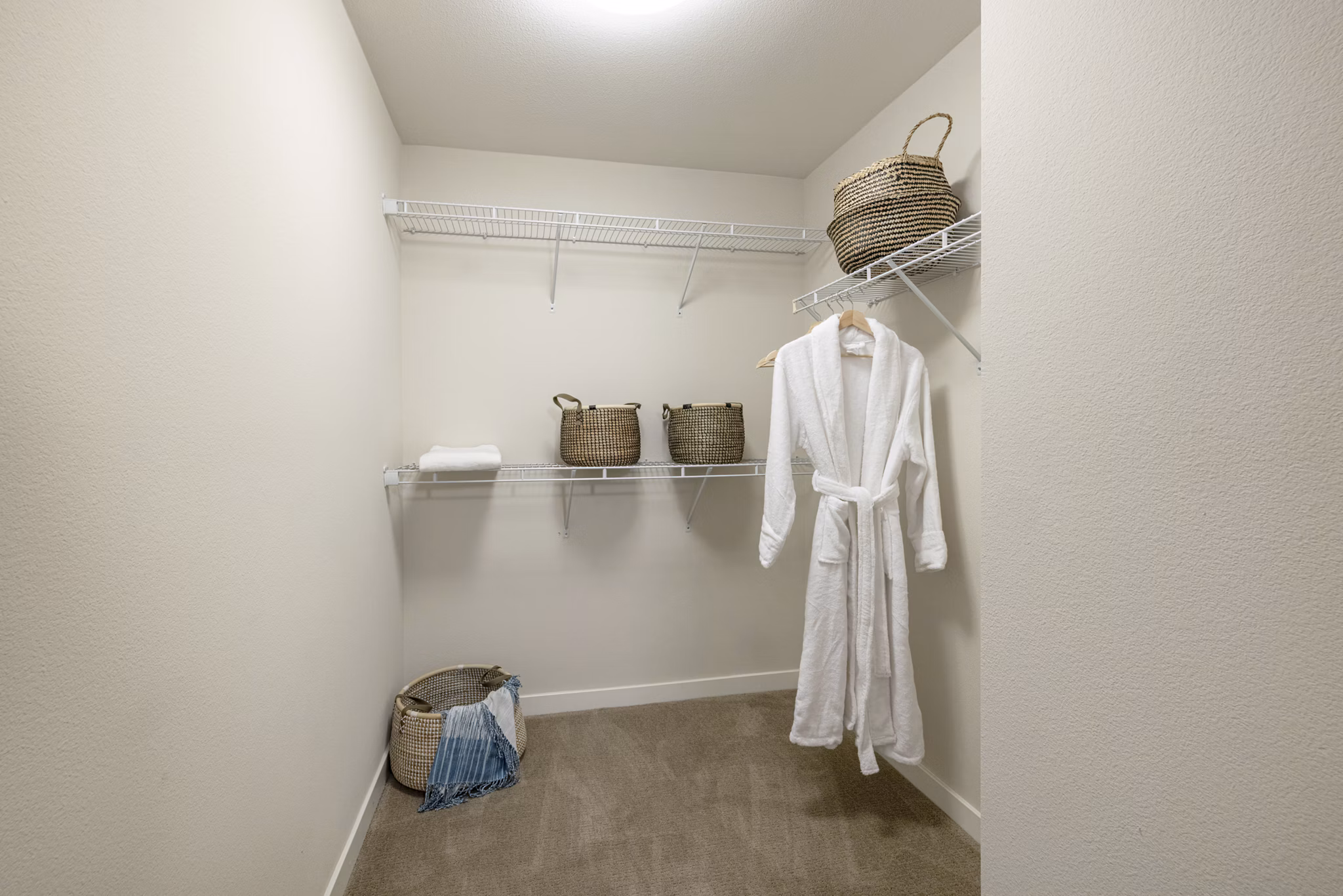 closet at Elan Huntington Beach Apartments
