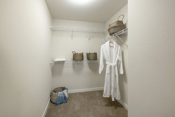 closet at Elan Huntington Beach Apartments
