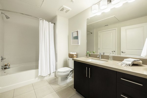 bathroom at Elan Huntington Beach Apartments