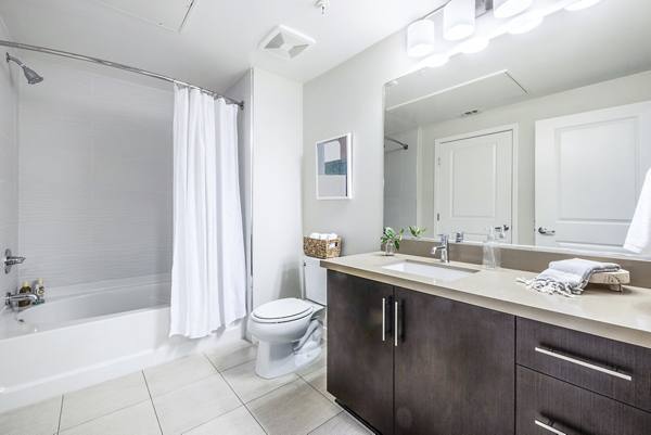 bathroom at Elan Huntington Beach Apartments