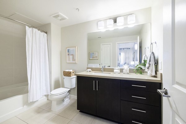 bathroom at Elan Huntington Beach Apartments