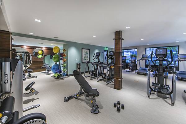 fitness center at Elan Huntington Beach Apartments