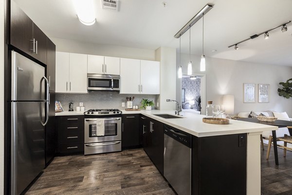 kitchen at Elan Huntington Beach Apartments