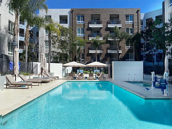 pool at Elan Huntington Beach Apartments