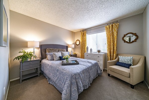 bedroom at Westmount at The District Apartments