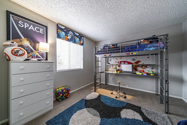 bedroom at Westmount at The District Apartments