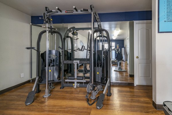 fitness center at Westmount at The District Apartments