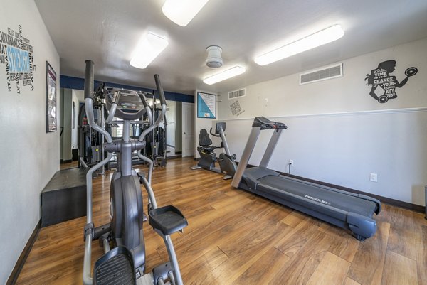 fitness center at Westmount at The District Apartments