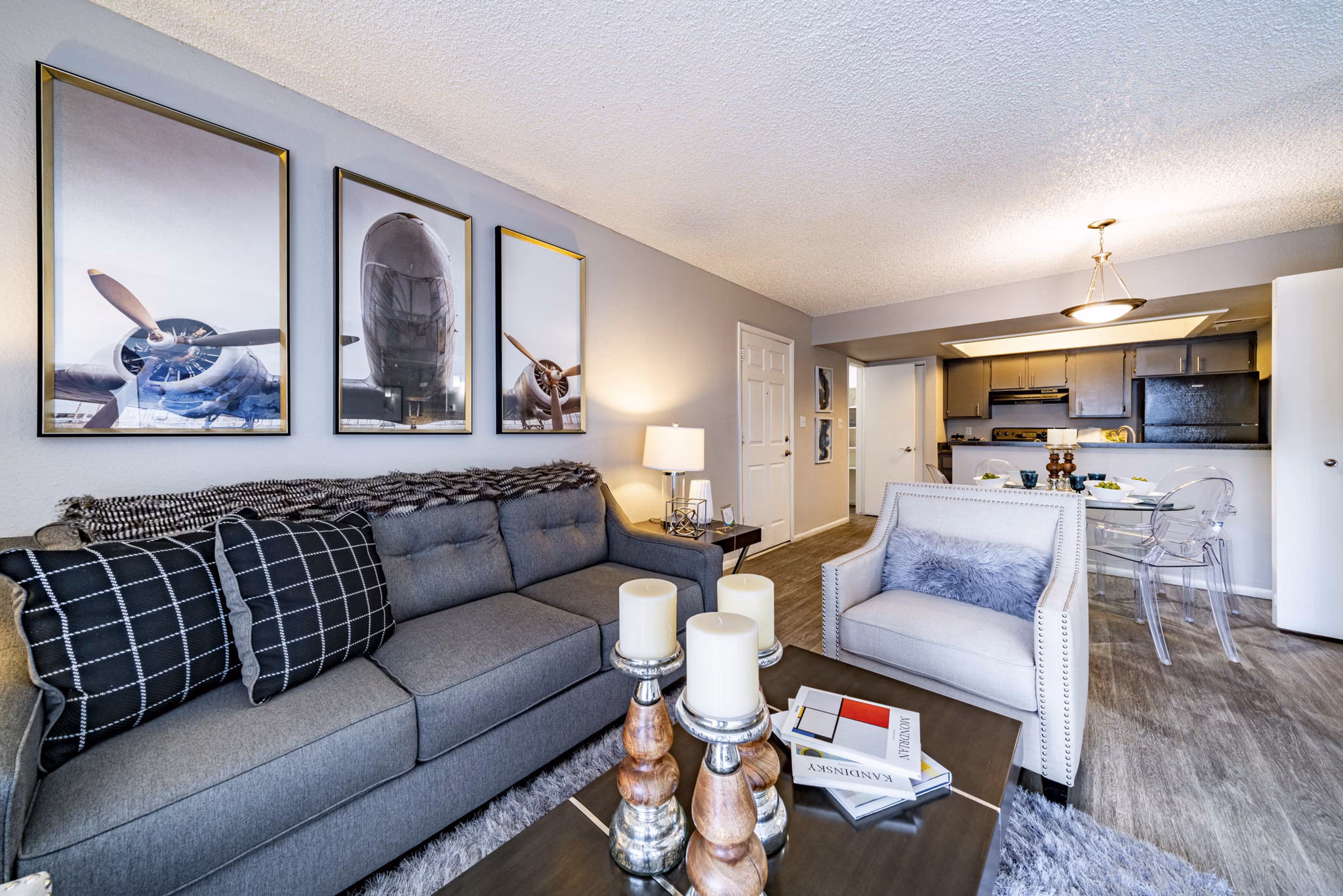 living room at Westmount at The District Apartments