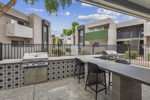 grill area at Westmount at The District Apartments