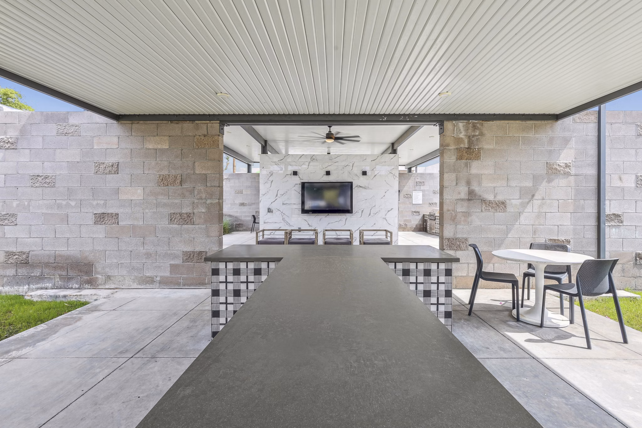grill area at Westmount at The District Apartments