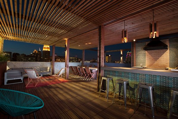 rooftop deck at Agave Apartments