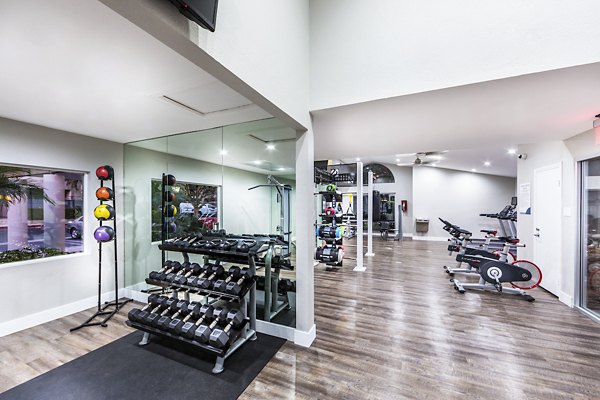 Fitness center with state-of-the-art equipment at Avana Rancho Cucamonga Apartments