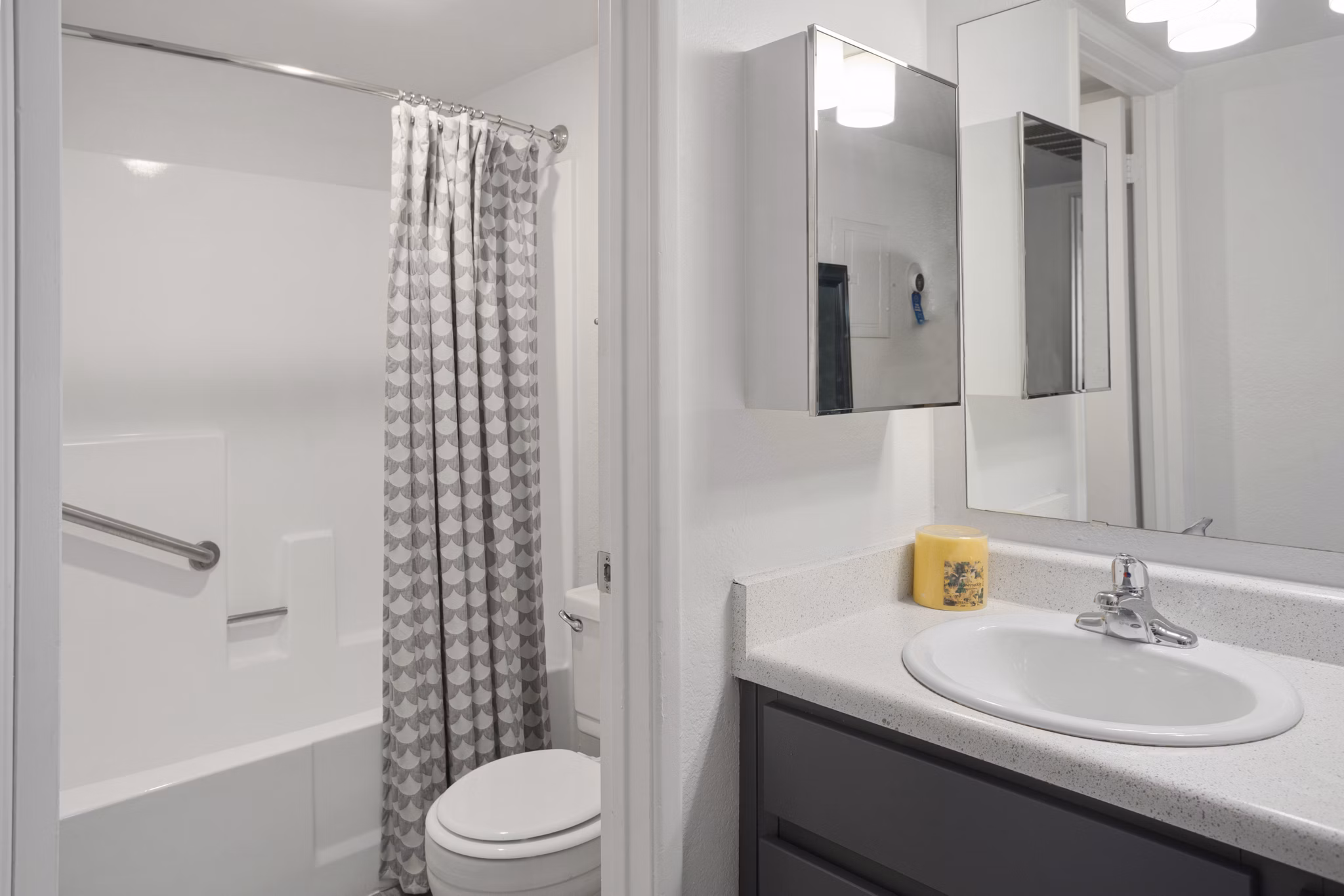 bathroom at The Remy Apartments