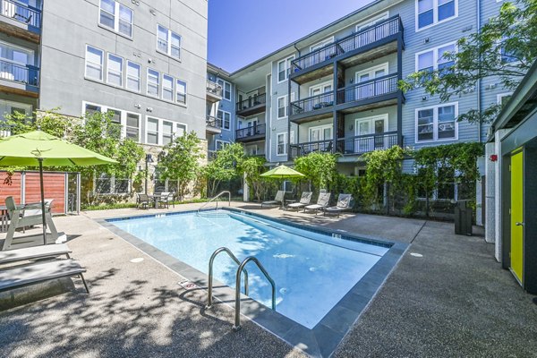 pool at The Stories Apartments
