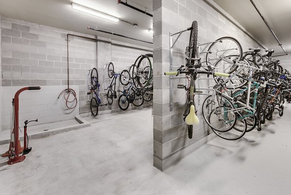 bike storage at Stackhouse Apartments