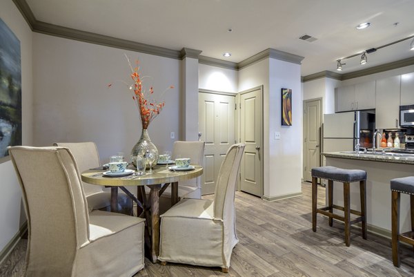 dining room at Avana Uptown Apartments