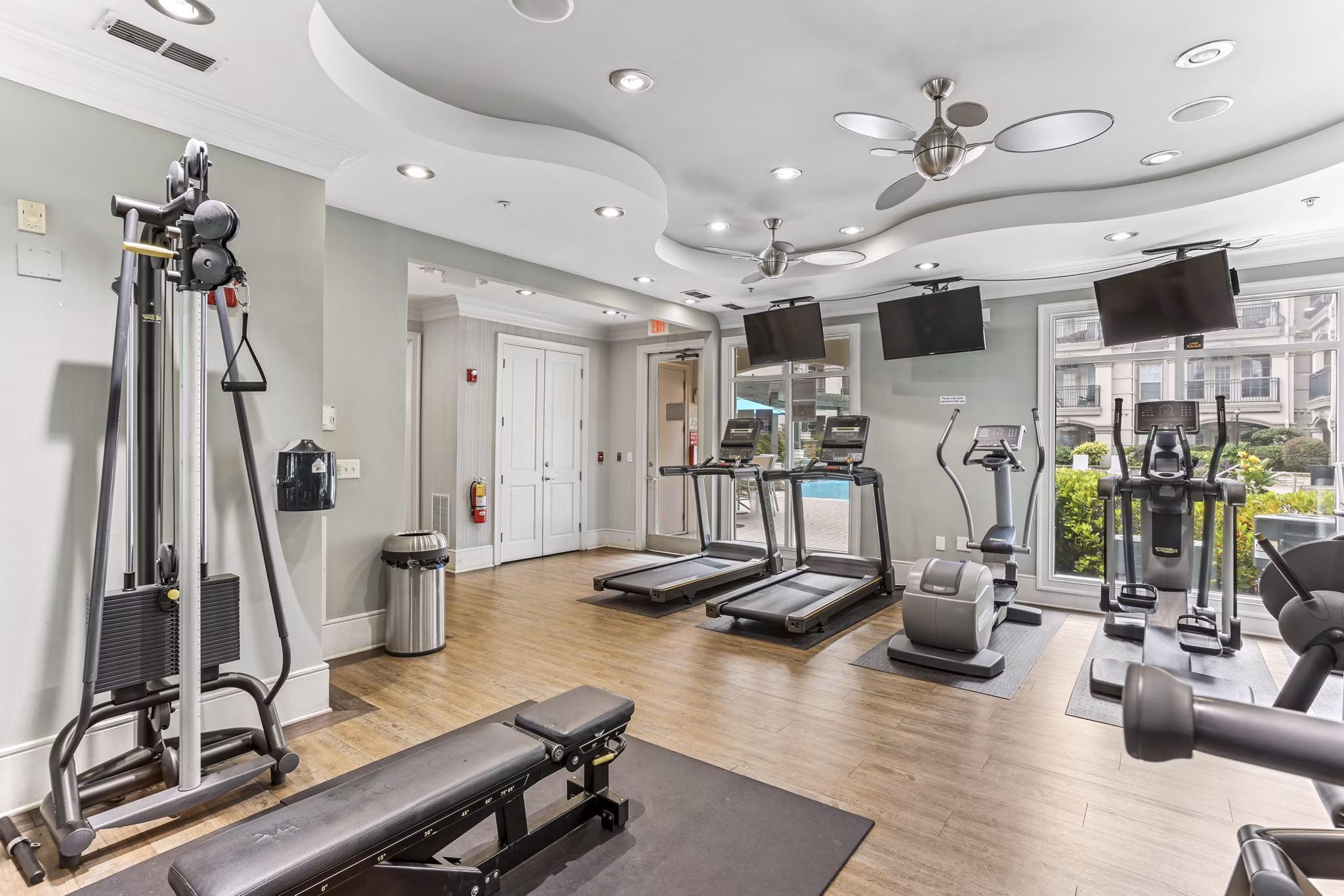 fitness center at Avana Uptown Apartments