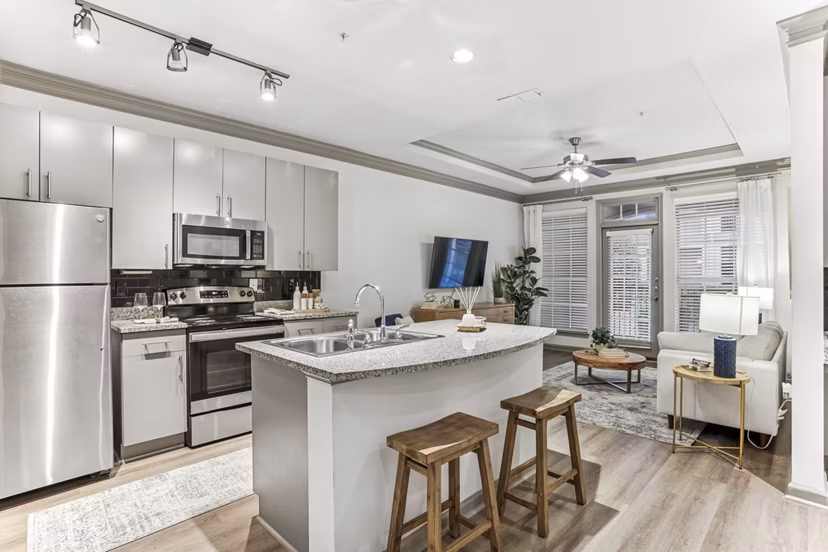 kitchen at Avana Uptown Apartments
