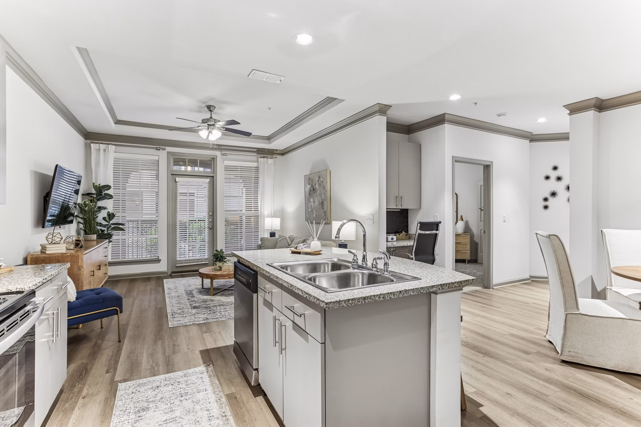 living room at Avana Uptown Apartments