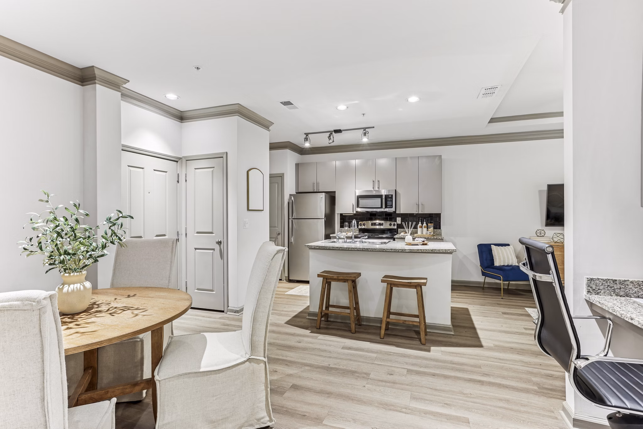 living room at Avana Uptown Apartments