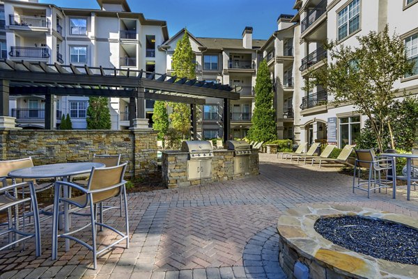 grill area at Avana Uptown Apartments