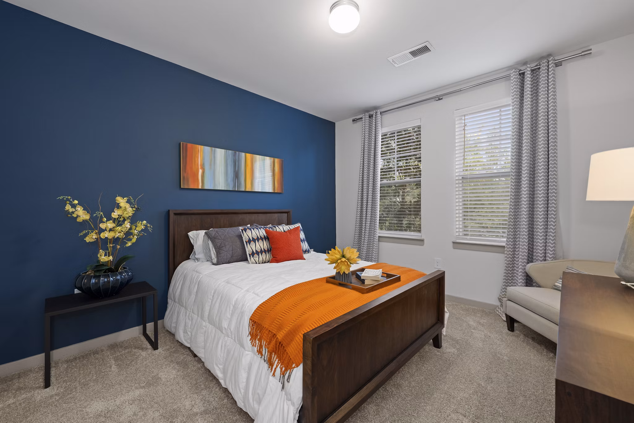 bedroom at Element Ballantyne Apartments