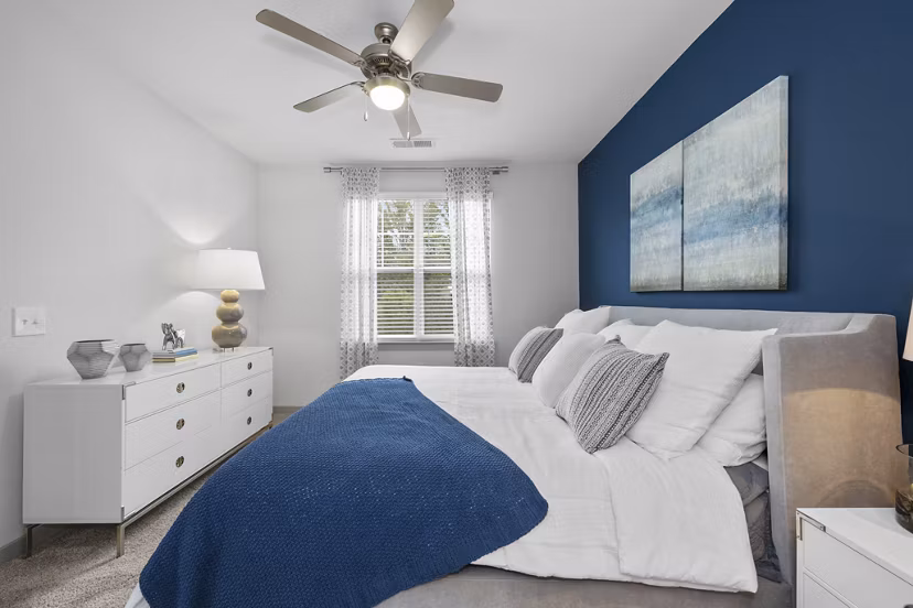 bedroom at Element Ballantyne Apartments