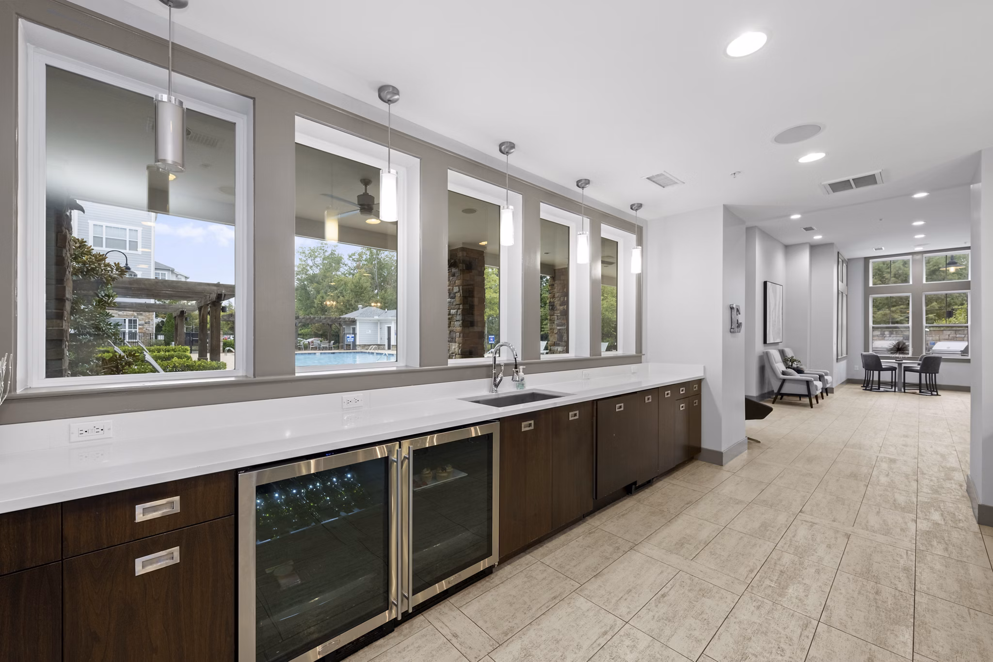 clubhouse at Element Ballantyne Apartments