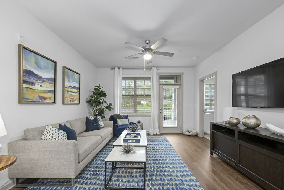 living room at Element Ballantyne Apartments