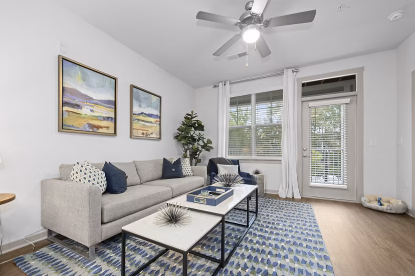 living room at Element Ballantyne Apartments