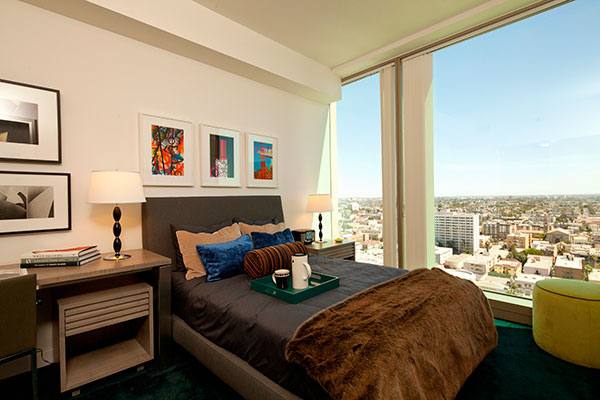 bedroom at The Vermont Apartments
