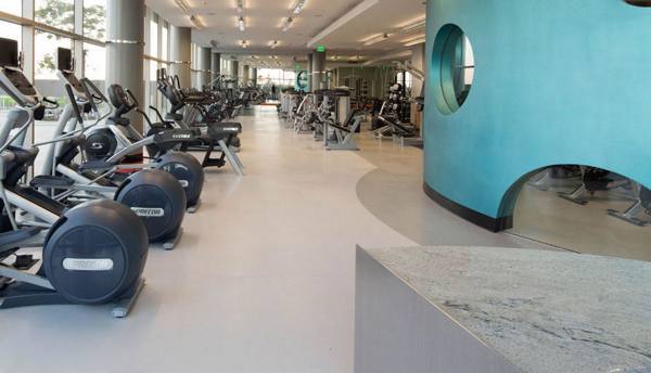 fitness center at The Vermont Apartments