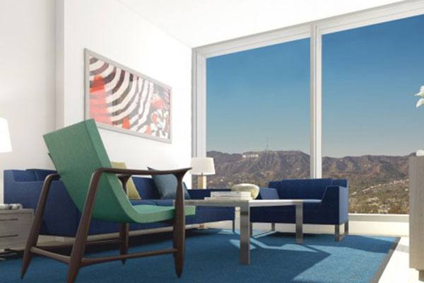living room at The Vermont Apartments
