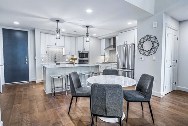 dining room entrance at Novel River Oaks Apartments