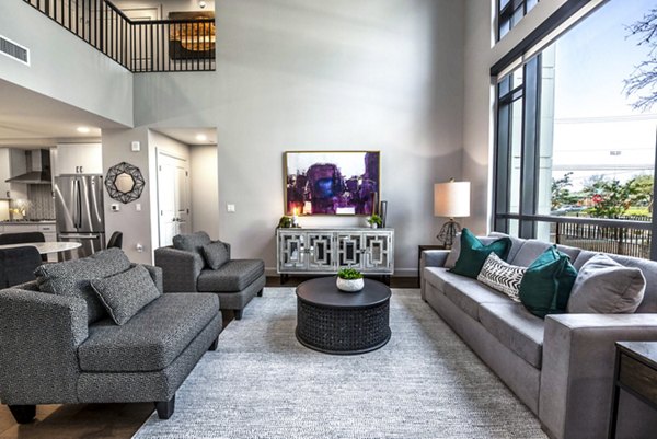 living room at Novel River Oaks Apartments