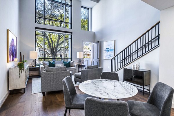 living room entrance at Novel River Oaks Apartments