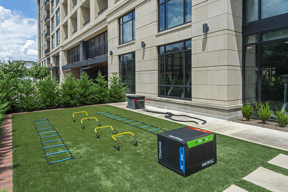 recreational area at Novel River Oaks Apartments 