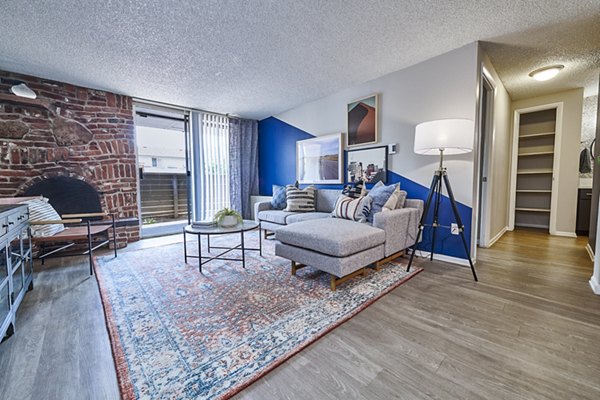 living room at The Lodge Apartment Homes