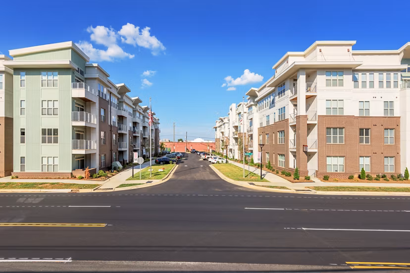 Floor plan showcasing modern layout at M Station Apartments