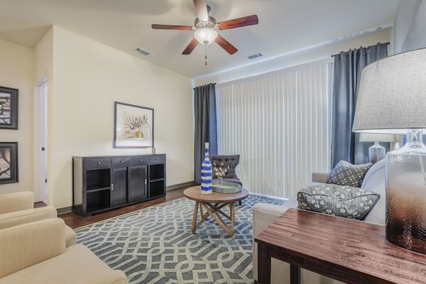 Open-concept floor plan with modern amenities at M Station Apartments