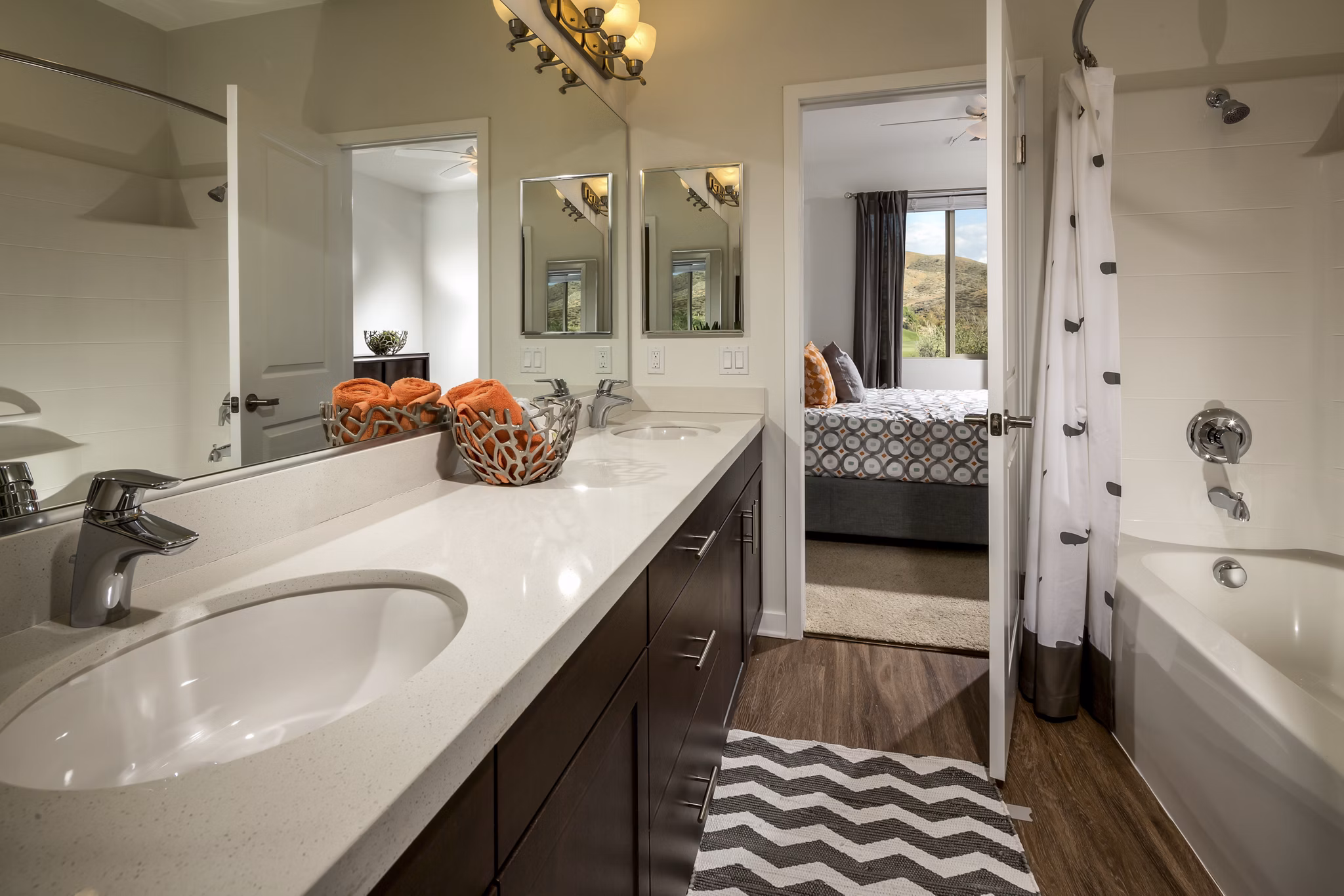 bathroom at Encanto Apartments