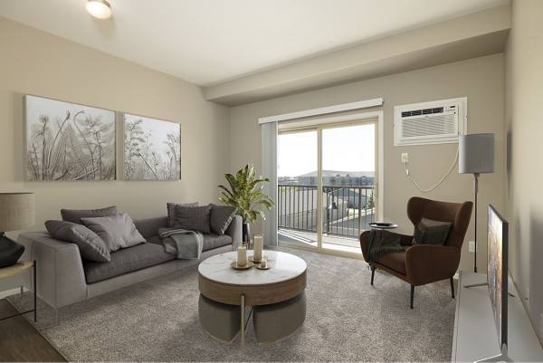 living room at University Commons Apartments