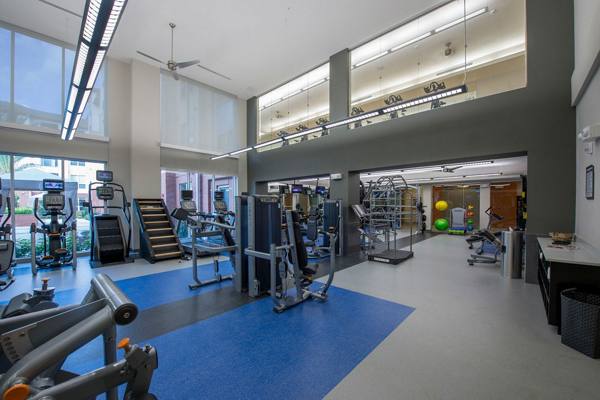 fitness center at Domain West Apartments