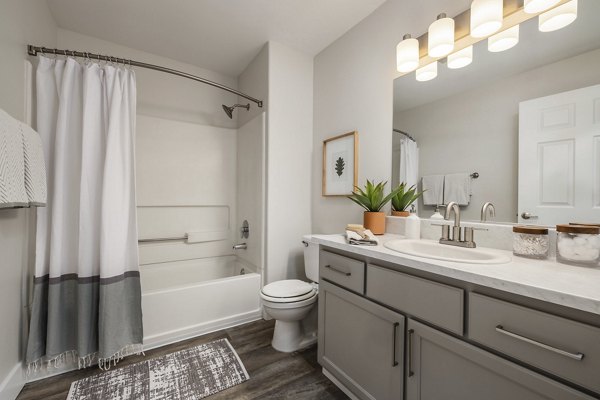 bathroom at Canyon Creek Apartments