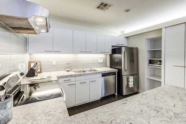 kitchen at The Mix at CTR City Apartments