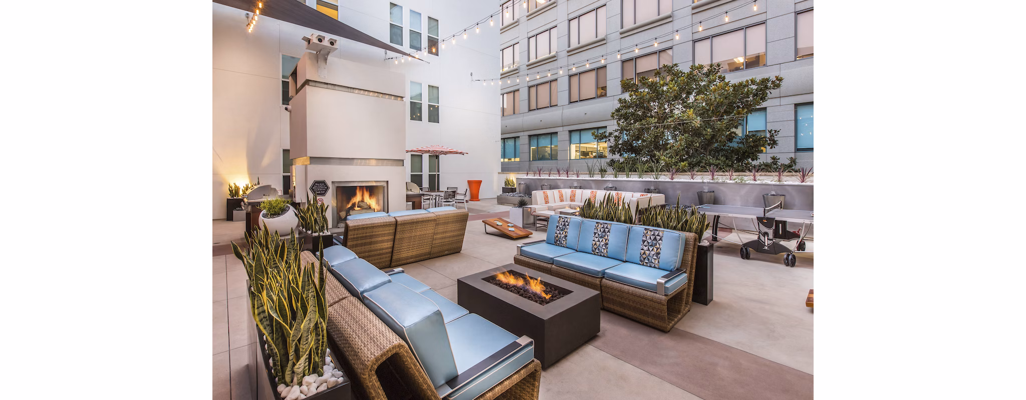 grill area at The Mix at CTR City Apartments