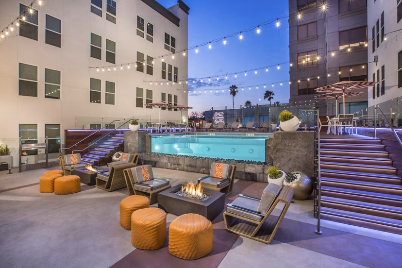 grill area at The Mix at CTR City Apartments